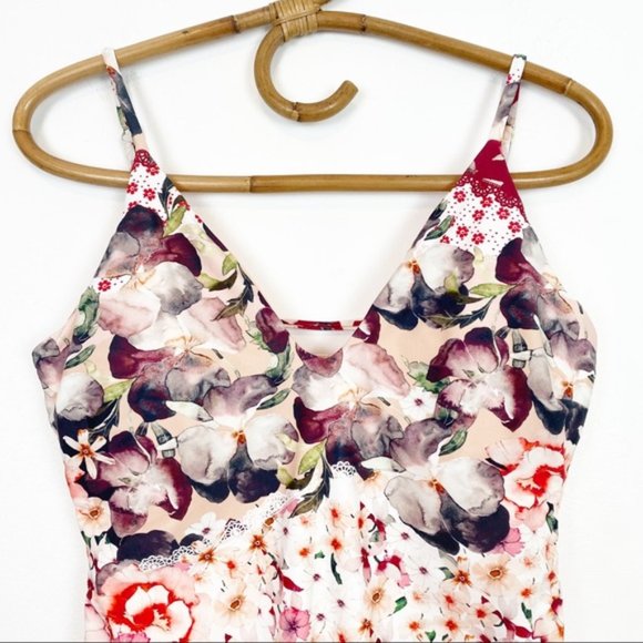 Rachel Rachel Roy | Floral Strappy Back One Piece Swim Suit Size L - Picture 4 of 9
